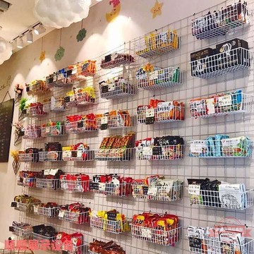 網片網格鐵網格網片飾品展示架掛鉤貨架上墻格子掛墻加粗鐵絲網