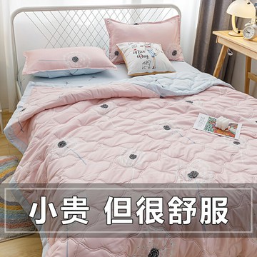 夏季空調被夏涼被薄款被子雙人可機洗水洗棉夏被兒童單人春秋被芯