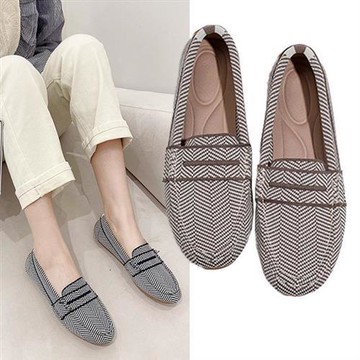 【Alice】韓國專櫃級小香風休閒輕感雲針織鞋編織鞋(娃娃鞋/莫卡辛/豆豆鞋/穆勒鞋/跟鞋)