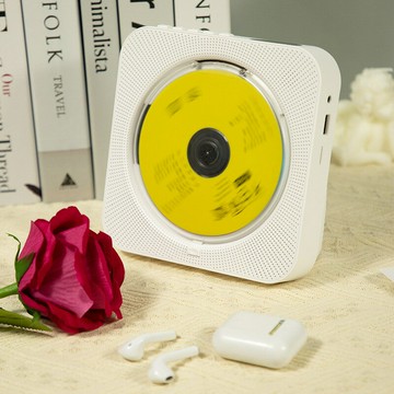 CD機 音響CD機 家用CD播放機 CD播放機家用音樂專輯多功能cd光碟學習聽力CD機雙喇叭