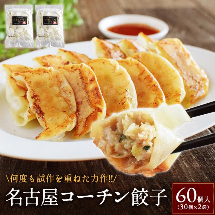 名古屋コーチン餃子 60個入り(30個入り×2袋) 冷凍餃子 餃子 送料無料 お試し 生餃子 冷凍生餃子 食品 惣菜 中華 鶏肉