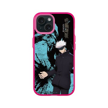 iPhone 15 Clear 粉漾桃 - Jujutsu Kaisen 咒術迴戰 S2 - 澀谷事變戰鬥系列-五條悟