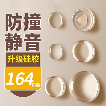 臺灣低購🛒櫥櫃門防撞膠粒膠墊硅膠透明防撞貼家用加厚減震腳墊降噪靜音HL