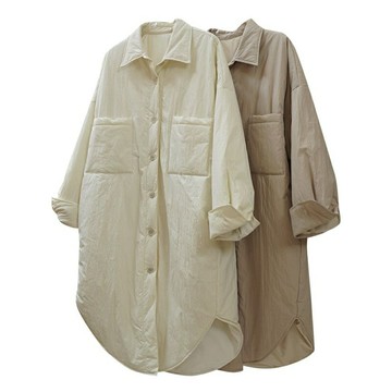 【巴黎精品】現貨+預購 鋪棉外套休閒夾克-日系小翻領棉服休閒女外套2色a1ea71