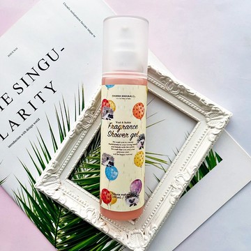 OHANA MAHAALO 刺蝟氣球 粉香泡泡沐浴露150ml