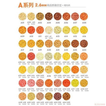 精選好物🌈KK家A系列1-44拼豆MARD拼豆豆補充包2.6mm融合豆拼拼豆豆補充裝