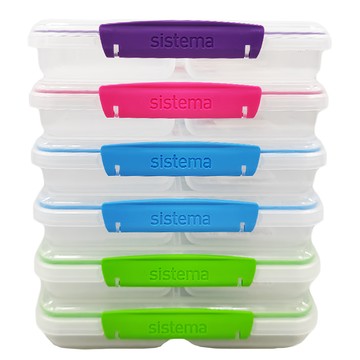 Sistema Togo 保鮮盒 3格 可疊加收納設計 適合外出攜帶  6個  1組