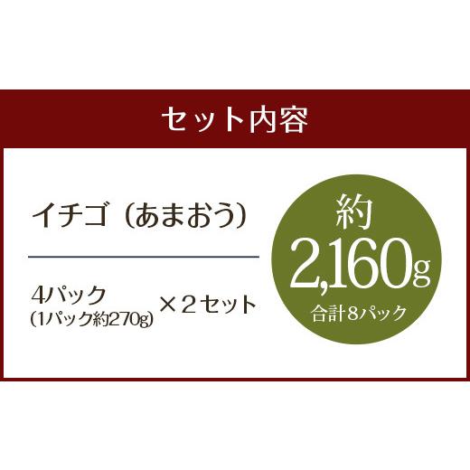 ふるさと納税 福岡県 広川町 先行予約 あまおう×あまおうセット 約2.1kg