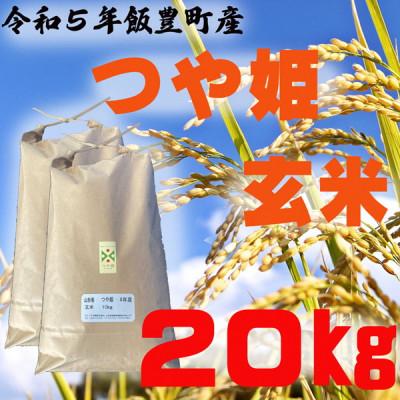 ふるさと納税 飯豊町 つや姫　玄米20kg(令和5年飯豊町産)