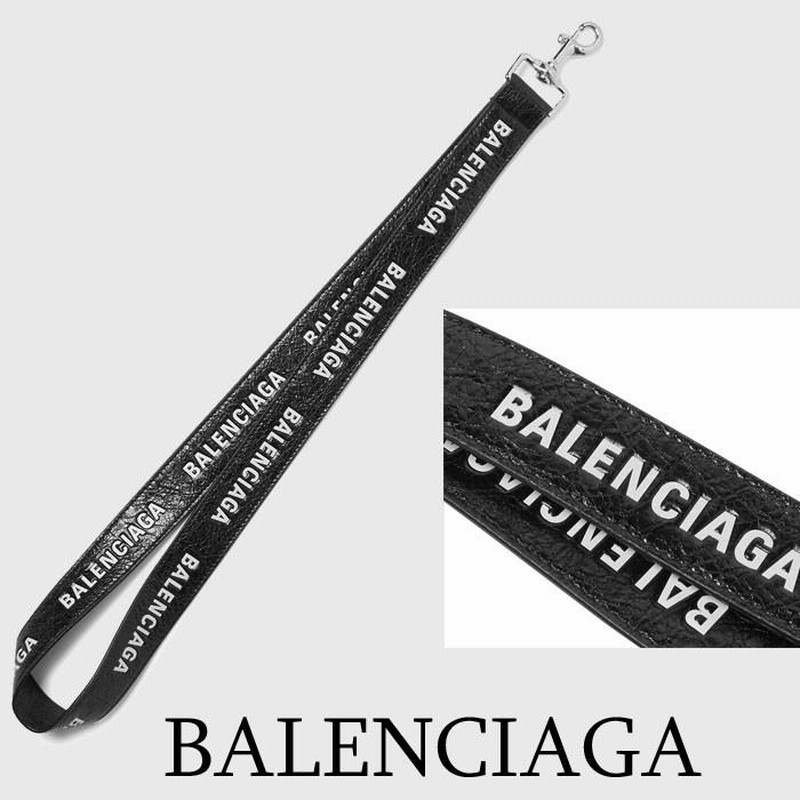 バレンシアガ BALENCIAGA ブラック クラスプ ロゴ ネックストラップ バレンシアガ BALENCIAGA ブラック クラスプ ロゴ ネックストラップ