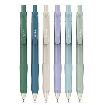 得力Deli NU SIGN按壓中性筆 NS576 混桿黑芯 0.5mm X 12支入盒裝