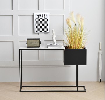 極簡玄關桌子靠墻現代簡約入戶走廊玄關台裝飾鐵藝條案墻邊輕奢 99購物節