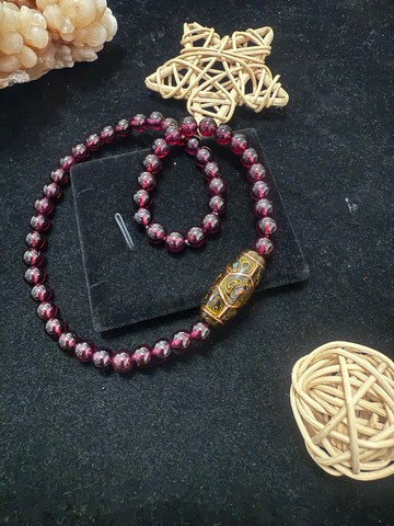 無恙喜樂 紫牙烏雙圈手串