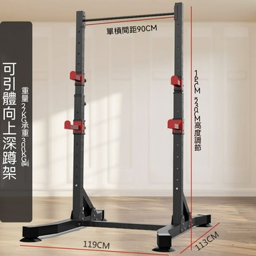 多功能重訓 多功能深蹲架 引體向上深蹲架 自由簡易深蹲架 家用臥推架 健身深蹲架 引體槓鈴架 強力承重深蹲架 熱銷