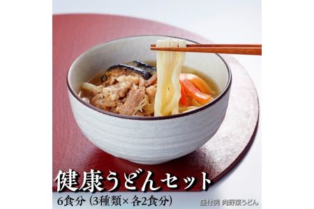 健康うどんセット 6食分（3種類×各2食分） ※着日指定不可 ※離島への配送不可