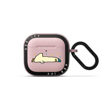 SSEBONG頹廢鴨AirPods4代耳機保護套Dinotaeng柿子熊適用AirPods Pro2代小恐龍JOGUMAN蘋果藍牙無線耳機軟殼