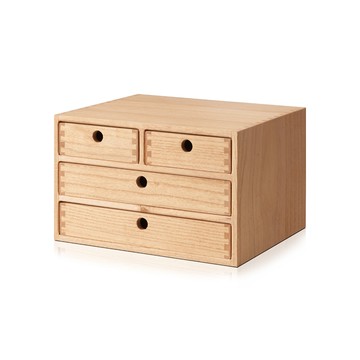 【桐趣】墨香硯實木四抽文件櫃-桌上型-2色可選原木