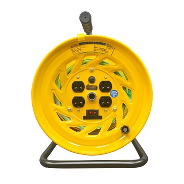 輪座式延長線 輪座 動力線 3芯 20M 30M 50M 延長線 電纜捲盤 附過載 開關四插座