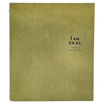 I am okay 3孔精裝孔夾  綠色  1個