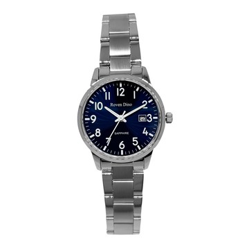 Roven Dino羅梵迪諾 純淨簡約時尚腕錶-銀藍-小