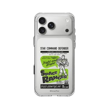 iPhone 17 Pro Max Clear Case（相機按鈕） 透明 - 迪士尼-玩具總動員 Toy Story - 巴斯光年-美式風格