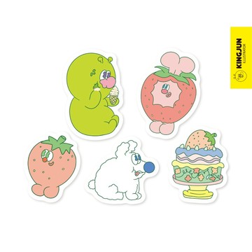 Kingjun\t防水貼紙組／草莓大餐ToysRUs玩具反斗城
