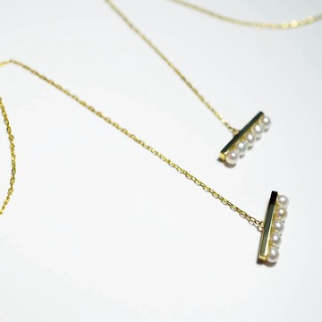 【平衡系列】原創18K金 珍珠耳飾耳線 原創ins風單只高級感