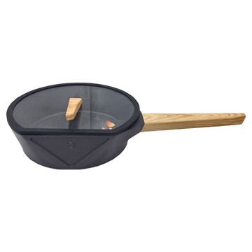 Buderus 鑽石可立鍋系列 深炒鍋 含蓋 淺木紋 3.3L  28cm  1個