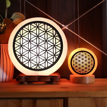 大剪影 I 生命之花 鹽燈 I 古老靈性 擴展心靈 I 鹽燈