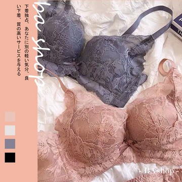 【BAshop】隔日達3套95折🌹小胸拜託包色款－高端質感．花卉蕾絲－無鋼圈內衣 小胸內衣 成套內衣 內衣#M636