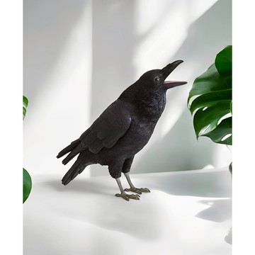 日本Magnets療癒系列桌上擺飾黑色大烏鴉存錢筒(張嘴款)