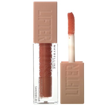 Maybelline, 含有透明質酸的 Lifter Gloss，009 Topaz，0.18 液量盎司（5.4 毫升）