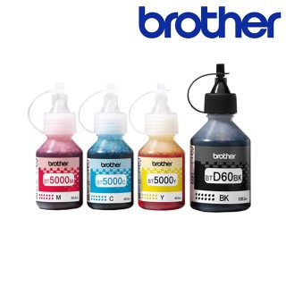 BROTHER BTD60BK+BT5000C/M/Y 原廠墨水組 (1黑+3彩)