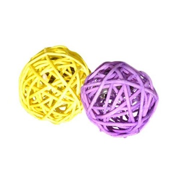 摩爾思 Mores 貓草玩具 藤球 2入一組 內含貓薄荷 貓鈴噹 貓玩具『寵喵樂旗艦店』