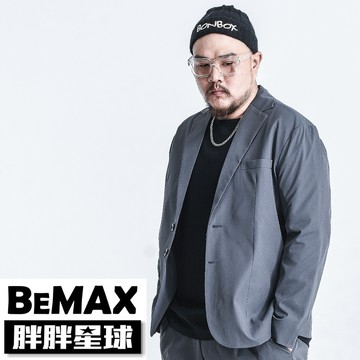 【胖胖星球】中大尺碼‧雅痞風單排釦西裝外套 2XL~7XL‧加大【EA2902】