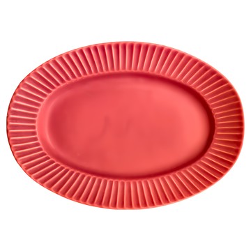 sakuzan 愛陶28橢圓皿 日本製  28 x 19.5 x 2.5cm  桃紅色  1個