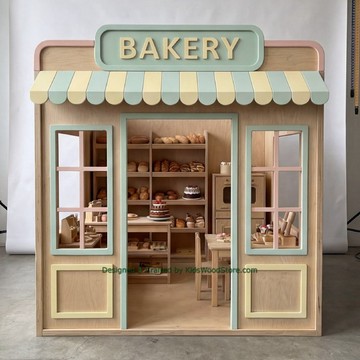 兒童木製烘焙遊戲屋與家具 — 超過 25 種個性化主題