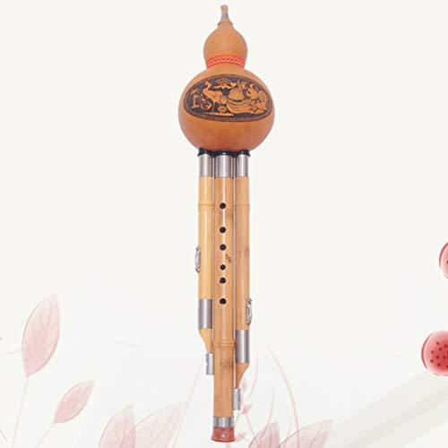 HEALLILY Chinese Handmade Hulusi Bamboo Gourd Cucurbit Flute Ethnic  並行輸入