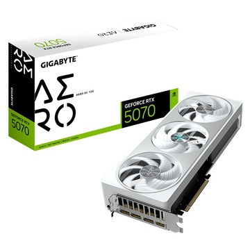 GIGABYTE RTX 5070 AERO OC 12G 顯示卡 + 技嘉 B650EM FORCE WF6E 主機板