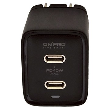 ONPRO 40W Type-C PD 氮化鎵 GaN 快充 充電器 UC-QB40 43 x 40 x 32mm 65g  平板電腦、筆記型電腦 (USB-C PD)、iPhone、Android 手機、三星裝置、Apple Watch、AirPods、Nintendo Swi