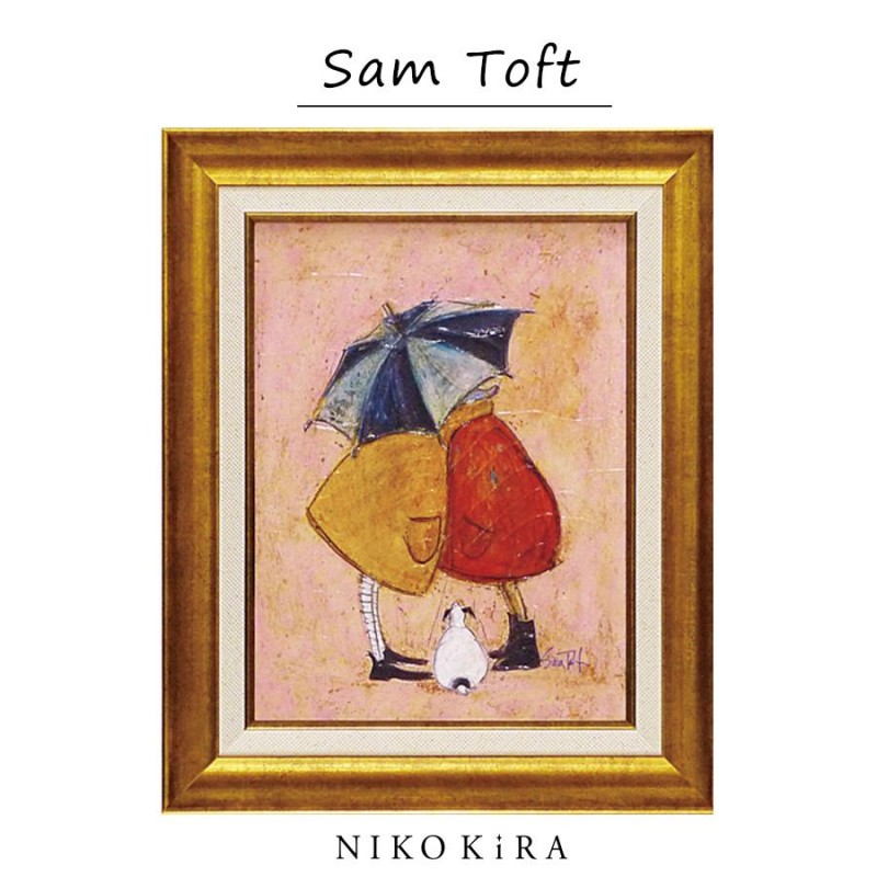 サムトフト 絵画 犬 いぬ Sam Toft アートパネル 絵 アートフレーム