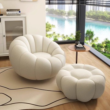 沙發椅網紅榻榻米南瓜椅子女生可愛臥室單人靠背陽臺休閒躺臥椅