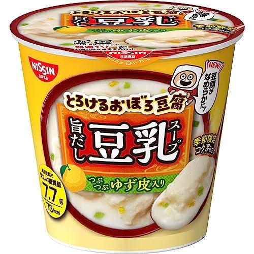 日清食品 とろけるおぼろ豆腐 旨だし豆乳スープ (つぶつぶ ゆず皮入り) インスタントスープ 17g×6個