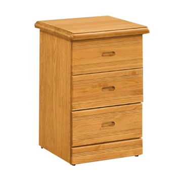 文創集 夏皮斯1.6尺實木三抽床頭櫃-48x45x75cm免組