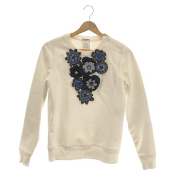 【二手名牌BRAND OFF】CHANEL 香奈兒【激安價】 白色 棉 長袖 衛衣 上衣 34