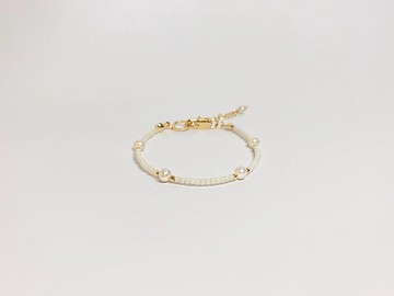 Moon Lake 厚鍍14K金 珍珠手鍊