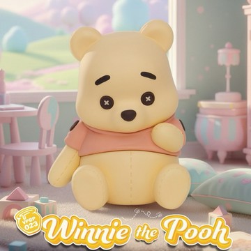 【迪士尼Disney】布娃娃系列 掌心儲金公仔-小熊維尼/跳跳虎【墊腳石】存錢筒 撲滿