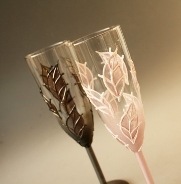 新娘和新郎結婚眼鏡香檳 Wne 粉紅色黑色先生和夫人，2 件套