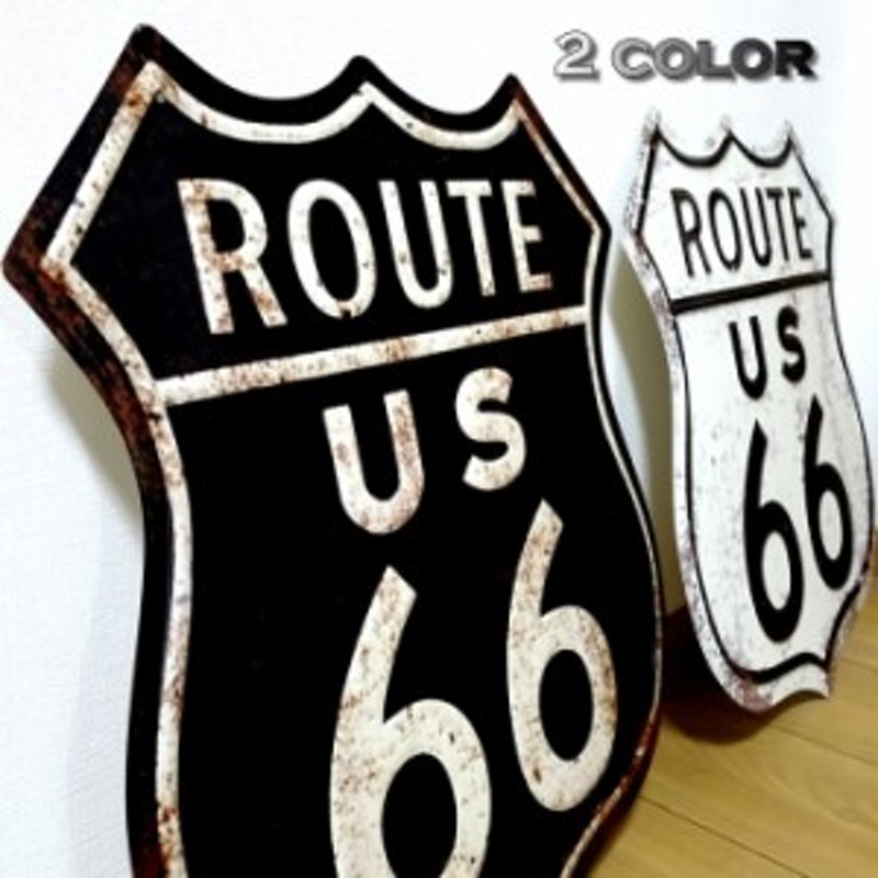 ROUTE66… ブリキ看板。 - コレクション