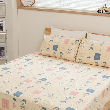 櫻桃小丸子100%純棉寢具 日常 兩用被套 薄被套 床包枕套 枕頭套